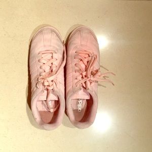 Pink adidas sneakers